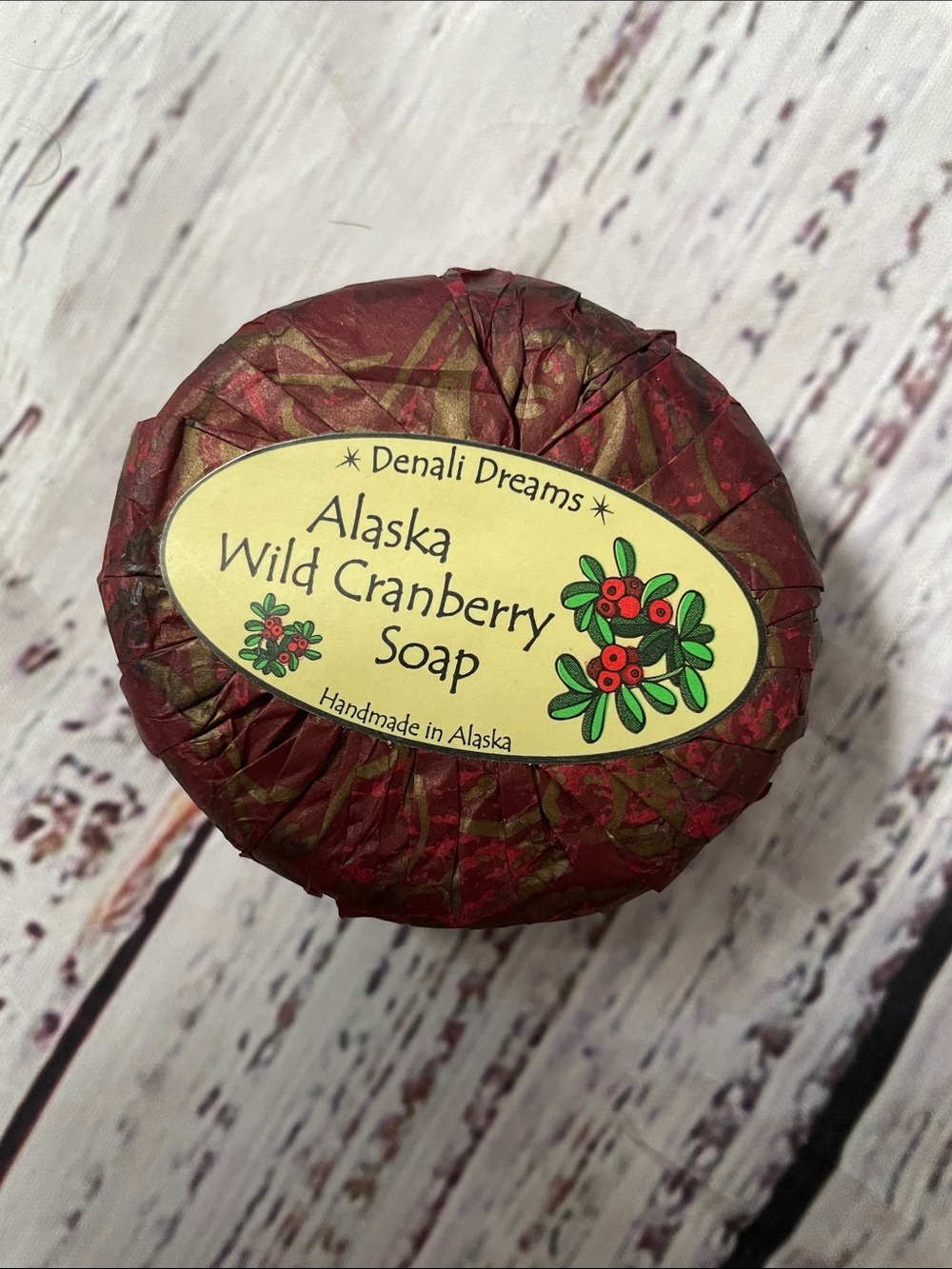 Alaska Wild Cranberry Soap - Red